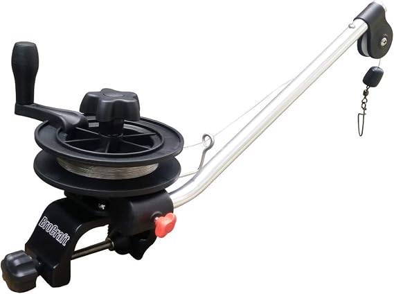 Brocraft Clamp On Mini Troll Manual Downrigger/Lake Troller Manual Downrigger/Clamp On Lake Downrigger