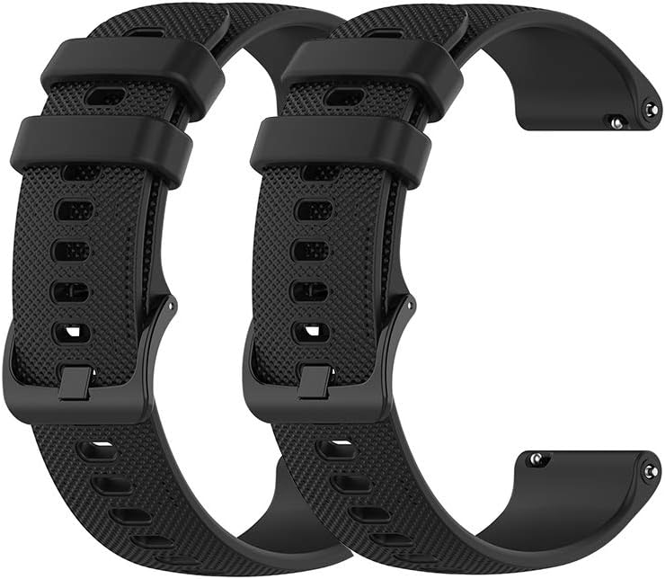 22mm Silicone Bands Compatible for Fossil Men's Gen 6/5E 44mm/Gen 5 LTE/Carlyle/Garrett/Women's Julianna Smart Watch, Replacement Quick Released Sport Watch Strap