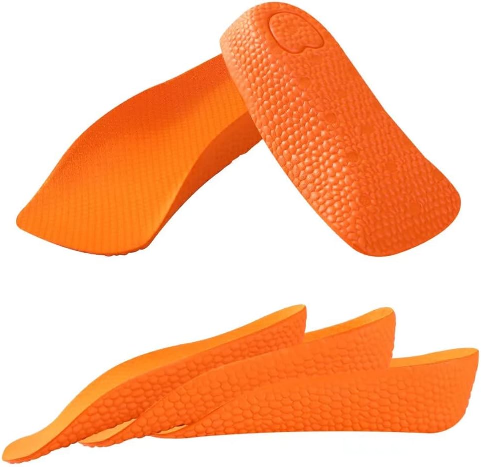 2 Pairs Unisex Height Increase Insoles,Heel Lifts for Shoes, Heel Lift Inserts That Make You Taller,Heel Lifts for Achilles Tendonitis and Leg Length Discrepancy 0.6 Height
