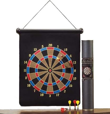 Large Magnetic Dartboard Dart Board Game W/6 Darts