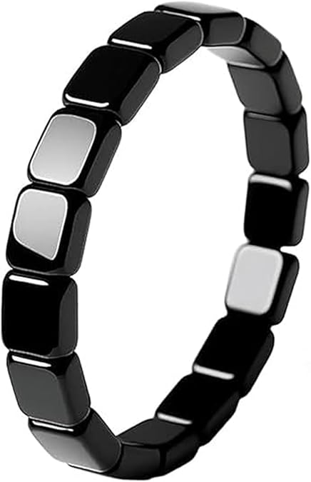 Hematite Bracelet for Men Natural Hematite Stone Beaded Stretch Bracelets Reclaim Your Confidence Male Energy Jewelry Gift