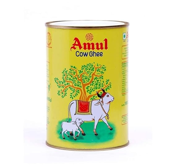 Amul Ghee MADE FROM PURE COW MILK 1 Liter (905grams)