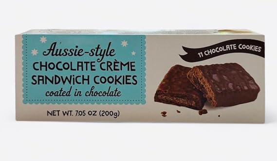 Aussie-Style Chocolate Creme Sandwich Cookies 7.05 Oz. X 1