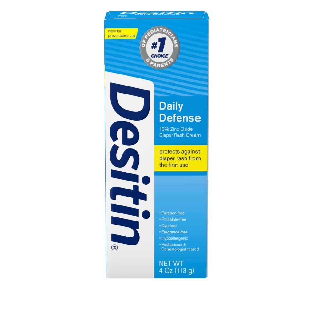 DESITIN Rapid Relief Zinc Oxide Diaper Rash Cream 4 oz  Pack of 8