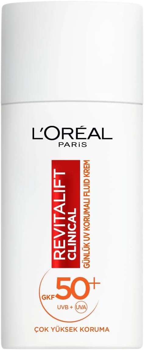 L'Oreal Paris Revitalift Clinical SPF 50+ Günlük Yüksek UV Korumalı Yüz Güneş Kremi 50 ml