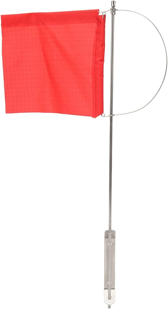 Uxsiya Wind Indicator Flag Marine Mast Flag Stainless Steel Wind Lightweight Prevention for Yacht (140x120mm / 5.51x4.72 in)