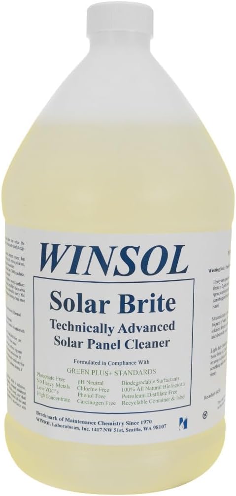 Winsol Solar Brite Solar Panel Cleaning Soap Gallon
