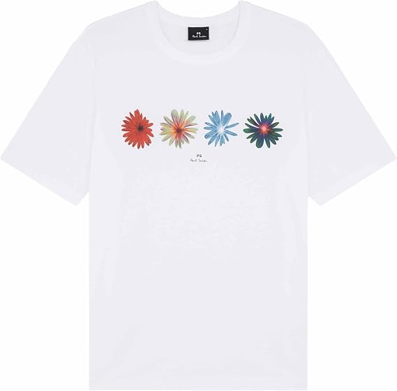 Paul Smith Men's Mens Casual Fit Ss T Shirt Flowers