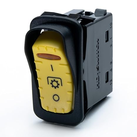 20A PTO Clutch Rocker Switch for TA12814 LVA22450 John Deere 1023E 1025R 2025R 2026R 2032R 2038R 3025E 3032E 3033R 3038E 3039R 3046R 4044M 4044R 4052M 4052R 4066M 4066R 4075R Compact Tractor