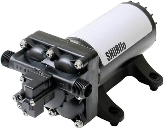 PENTAIR SHURFLO 4048-153-E75 High Flow RV Fresh Water Pump, 4.0 GPM, 55 PSI