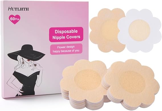 60 Pcs Disposable Nipple Covers,Nipple Covers for Women,Upgrade ultra-thin invisible nipple