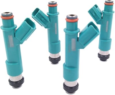 JESBEN FJ758 4pcs Set Fuel Injector 12 Holes For Scion tC 2005-2010 xB 2008-2015 Matrix Corolla 2.4L 2009-2013 Camry RAV4 2.4L 2004-2010 Solara Highlander 2.4L 2004-2007 23250-28080 23209-28080