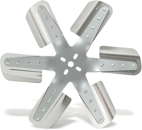 Flex-A-Lite 6-Blade Belt Driven Flex Fan, 16 inches, Silver (2016 / 101254)