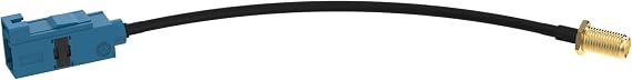 Waveform FAKRA Z-Female to SMA-Female Pigtail Adapter 15cm for Car Stereo, GPS Navigation, FM/AM Radio, Sirius XM Satellite Radio