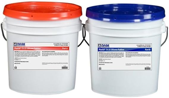 Polytek PlatSil 73-25 Platinum Silicone Rubber (16lb Kit)