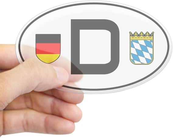 CafePress Germany Car Sticker (Bayern Variant) Oval Bumper Sticker Car Decal