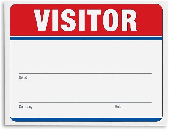 IDville Red 100-Pack Name Tags/Labels