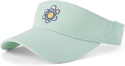 Life is Good. Updated Daisy Visor Cap, Sage Green, One Size