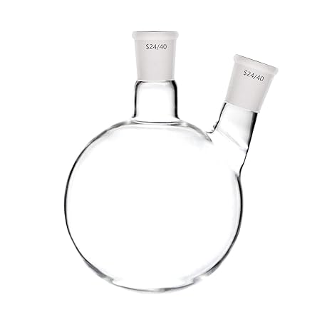 1000ml,2-Neck,24/40,Round Bottom Flask,1L,Double Necks,Laboratory Boiling Bottle