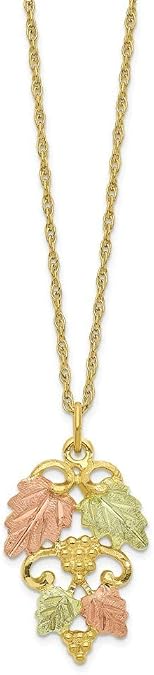 10K Tri-color Gold Black Hills Gold 18" Inch Necklace from Roy Rose Jewelry