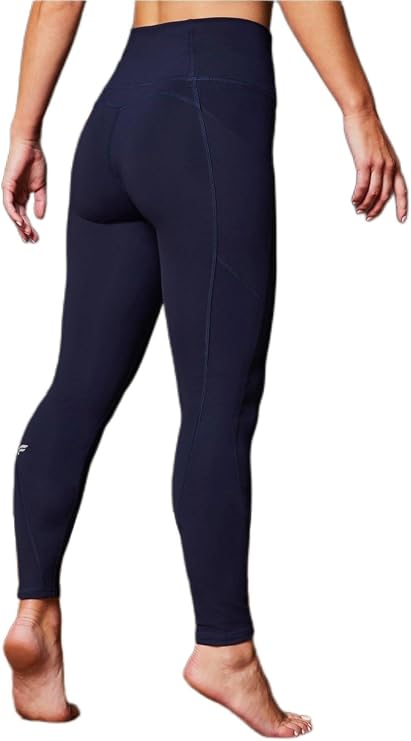 Fabletics Women's Oasis PureLuxe High-Waisted Legging, Light Compression, Buttery Soft, M/Regular, Deep Navy