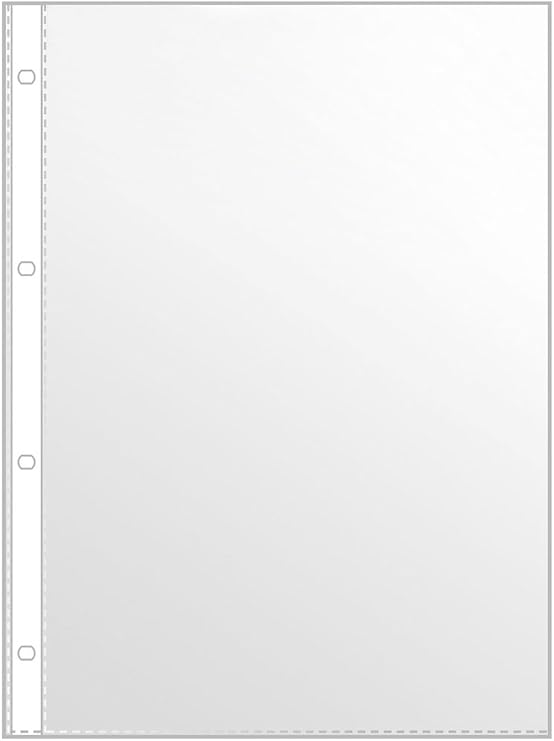 Veloflex 4345000 Punched Pockets PP DIN A4 Transparent (Pack of 100)
