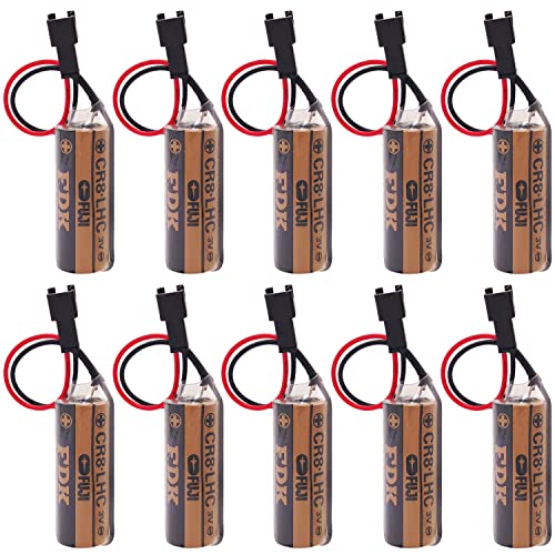 SHENYANG 10-Pack for Fuji FDK CR8.LHC 17450 3V Battery Memory Backup Power Source Meter Battery