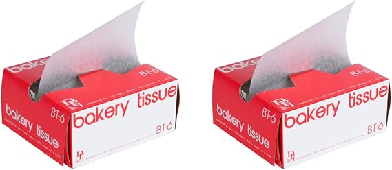 Durable Packaging BT-6 Interfolded Bakery Tissue Paper Sheets 6" x 10 3/4" - qty/Pack 1000 (2 Pack)