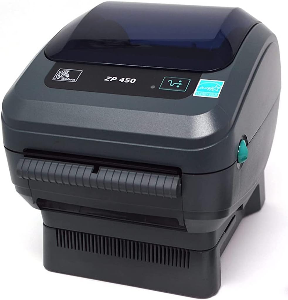 Zebra ZP450 ZP 450 Label Thermal Bar Code Printer | USB, Serial, and Parallel Connectivity 203 DPI Resolution | Made for UPS WorldShip | Includes Jetset Software