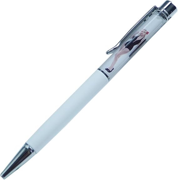 Ballpoint Pens Naked Lady Girl Tip And Strip Nude Floaty Thin White