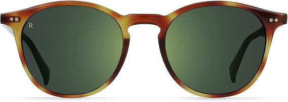 RAEN Basq Unisex Round Sunglasses & Cleaning Wipe Bundle