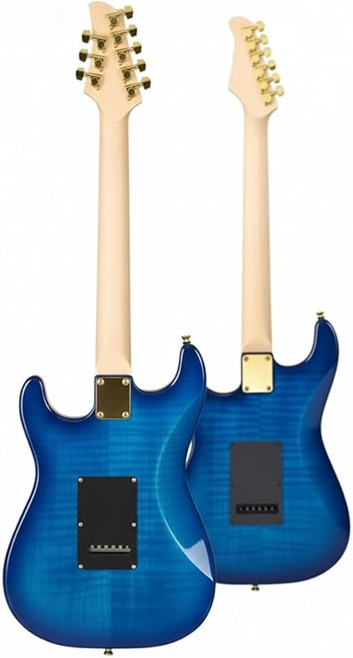 Midex GLC-40BL Profesyonel Elektro Gitar Mavi (Stand Gigbag Askı Capo Tuner Pena Kablo Yedek Tel)
