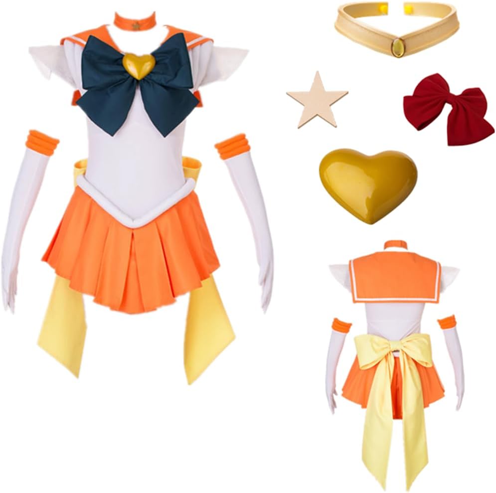 ZNZXYCOS Sailor Moon SuperS Aino Minako Aino Minako Sailor Uranus Cosplay Costume  Hair Accessory, Stage Set Cosplay Event
