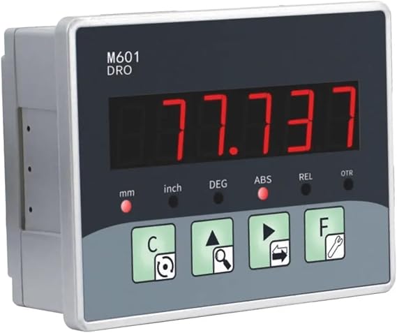 High Accuracy Linear Scale Encoder DRO Magnetic Glass Linear Scale, Digital Readout Milling Sensor, Optical Ruler, Micro Embedded TTL Signal, 1 Axis for Lathe Machine Milling Machine DRO Tools(M601-48