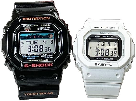 CASIO GWX-5600-1JF BGD-5650-7JF Baby G Watch Pair Watch G-Shock Baby G Radio Solar, Genuine Pair Case, Set of 2