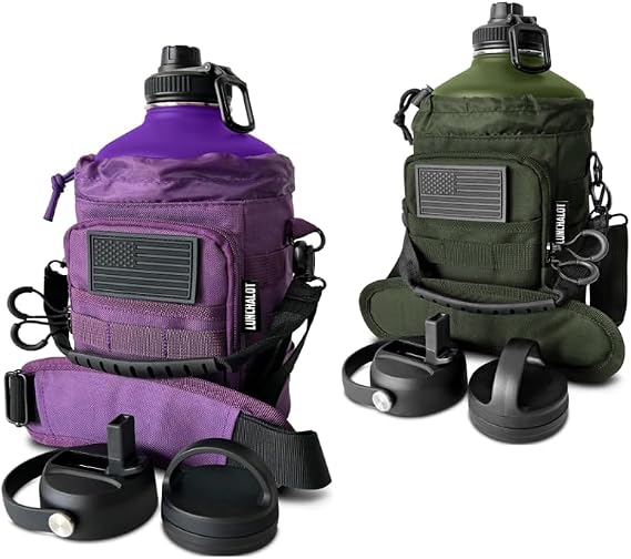 Indigo and Green1 Gallon Insulated Water Bottle Bundle