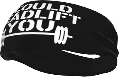 I Could Deadlift You Headbands Sports Non-Slip Tennis Workout Sweat Bands for Women Men7