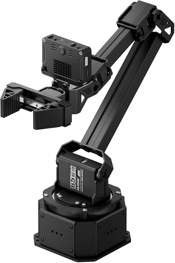 Hiwonder AI Robotic Arm Kit Imitation Learning VLA Model Development Embodied AI 6DOF Full Metal Robot Arm with Large AI Models K230 AI Vision Voice Control Scene Understanding, NexArm Advanced Kit