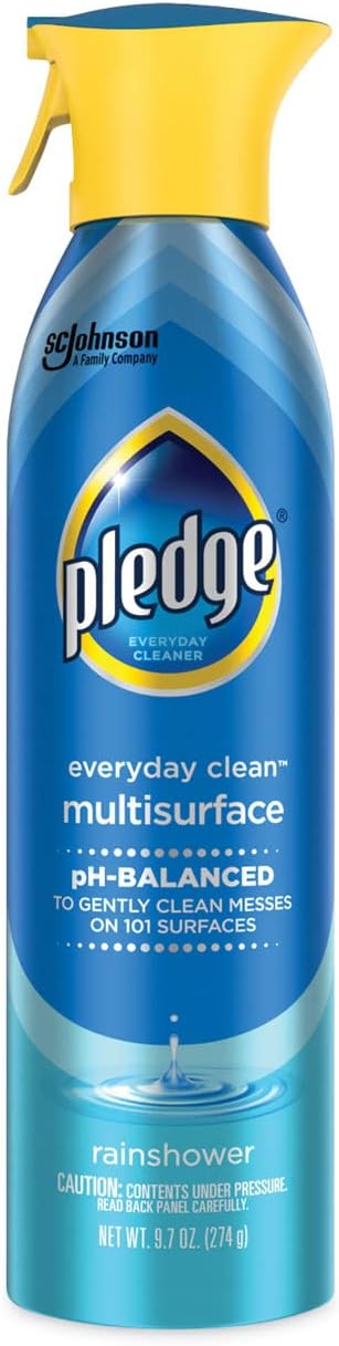 Pledge Multi-Surface Cleaner with Glade Rainshower 9.7-Oz. Aerosol Can