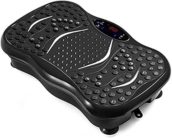 Vibration Fitness Machine,Exercise Machine,Indoor Fitness Equipment,Three Major Vibration Areas,for Home Workout (Black)