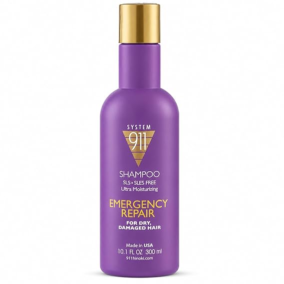 HAYASHI System 911 Repair Shampoo for Dry, Damaged Hair, 10.1 Fl Oz