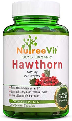 NutreeVit 100% Organic - Hawthorn Berry Powerful Superfood Formula (240 Capsules)