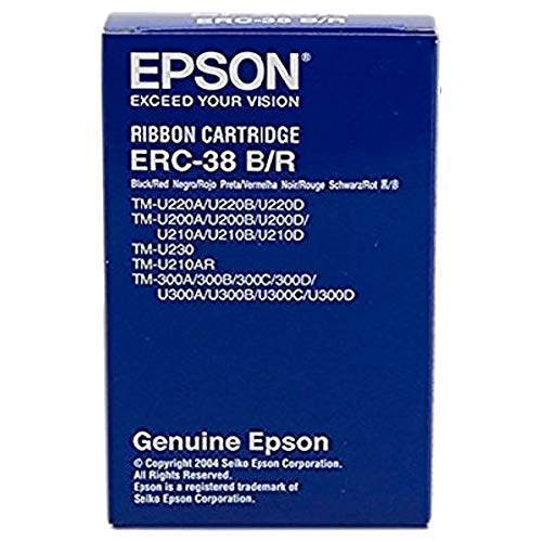 EPSON AMERICA, INC., ERC38BR Ribbon, BlackRed