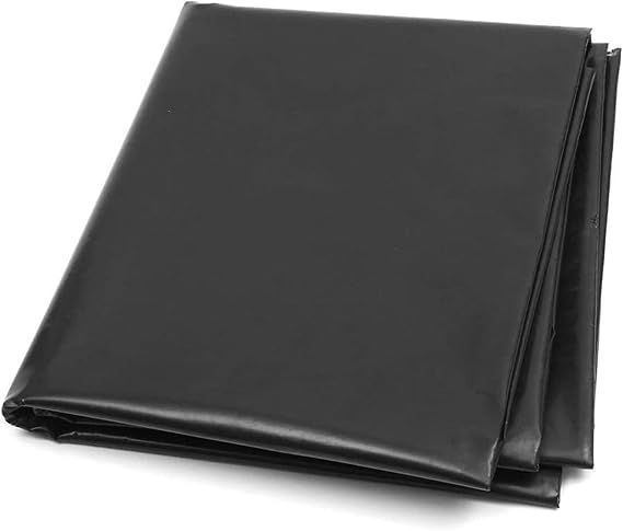Pond Liner for Outdoor Ponds 0.8mm/31.5 Mil Black HDPE Pond Skins for Fish, UV Resistant Easy Cutting Preformed Underlayment for Waterfall, koi Pond, Fountains,3x3m/10x10ft [Energy Class A]