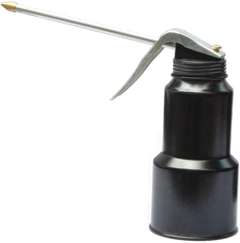 Pump Oiler Can Professional Level 8OZ Capacity（250ML） Pump Oiler with Handle and 6 Metal Spout