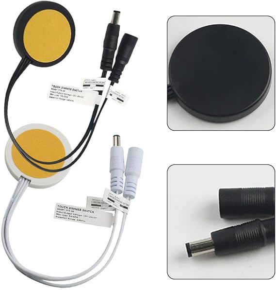 for smart Touch Sensor Light Switch DC 12V/24V, 5A Dimmer for LED Strip Panel, 20cm Cable Included