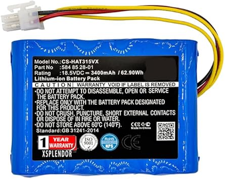 XSP replacement battery for HUSQVARNA Automower 310 2015 Automower 310 2016 310 2017 310 2018 310 Modell 2015 310 Modell 2016 310 Modell 2017 315 2015 315 2016 315 2017 PN 584 82 28-02, 584 85 28-01