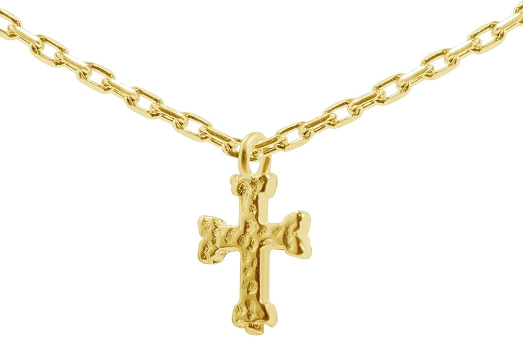 Sterling Silver Cross Necklace Adjustable Chain Faith Gift Women