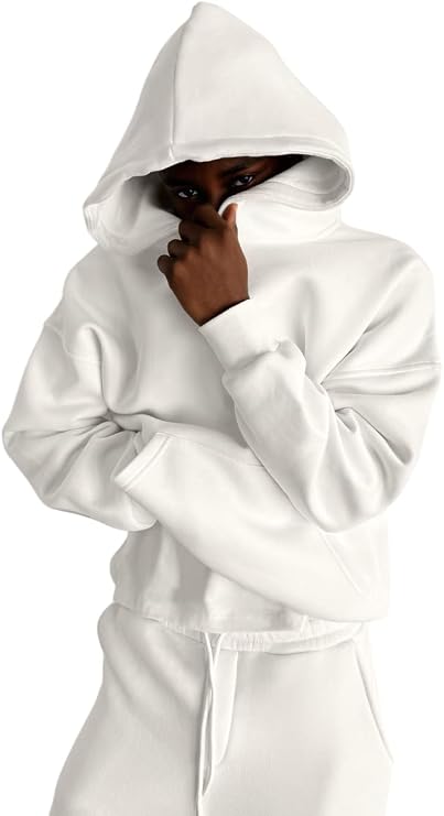 Oversize Basic Hoodie - White