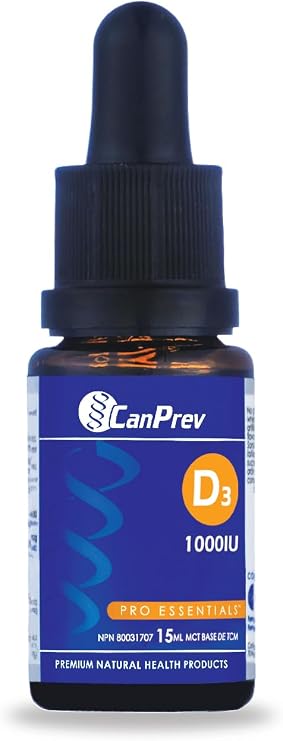 CanPrev D3 Drops 1000iu mct Oil Base, 0.5 Ounce